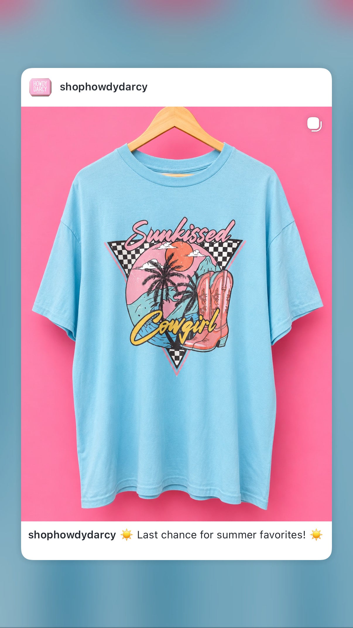 Sun-kissed Cowgirl tee