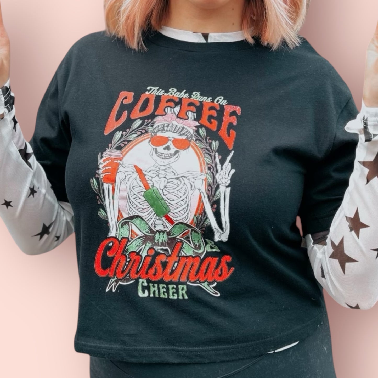 Coffee and Christmas Cheer tee