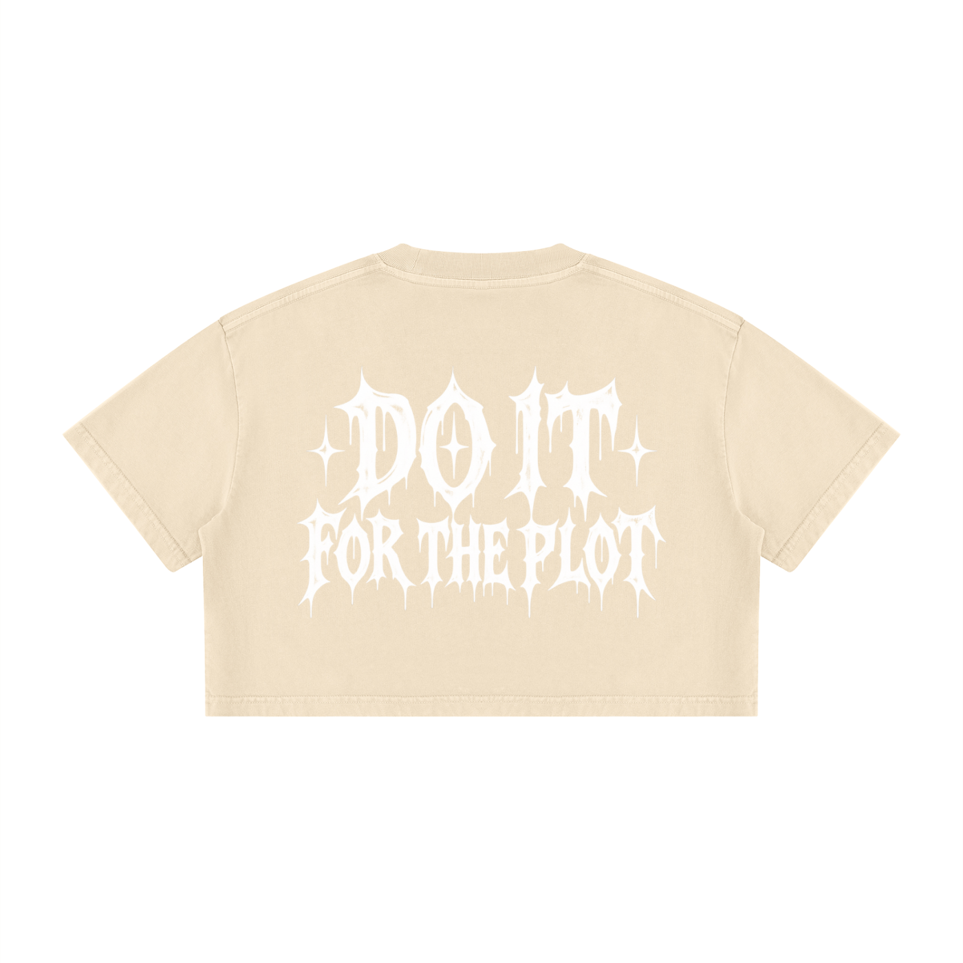 Women's Mineral Wash Cotton Crop T-Shirt