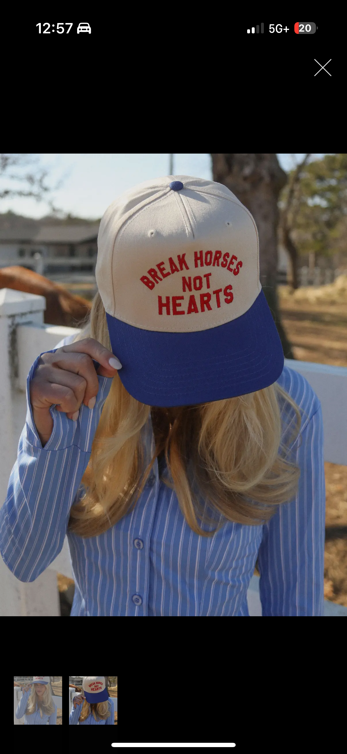 Break horses not hearts trucker hat-ready to ship