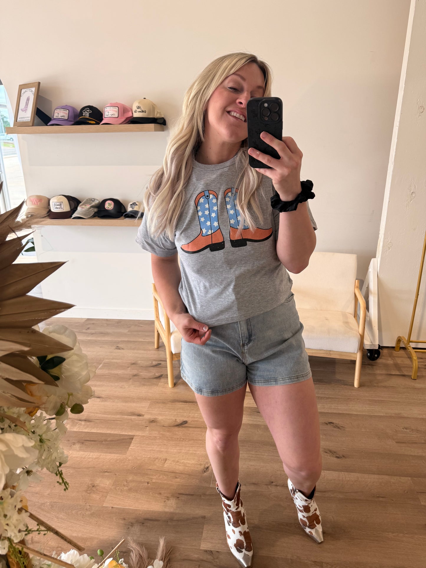 Star Spangled Boots Pre order crop