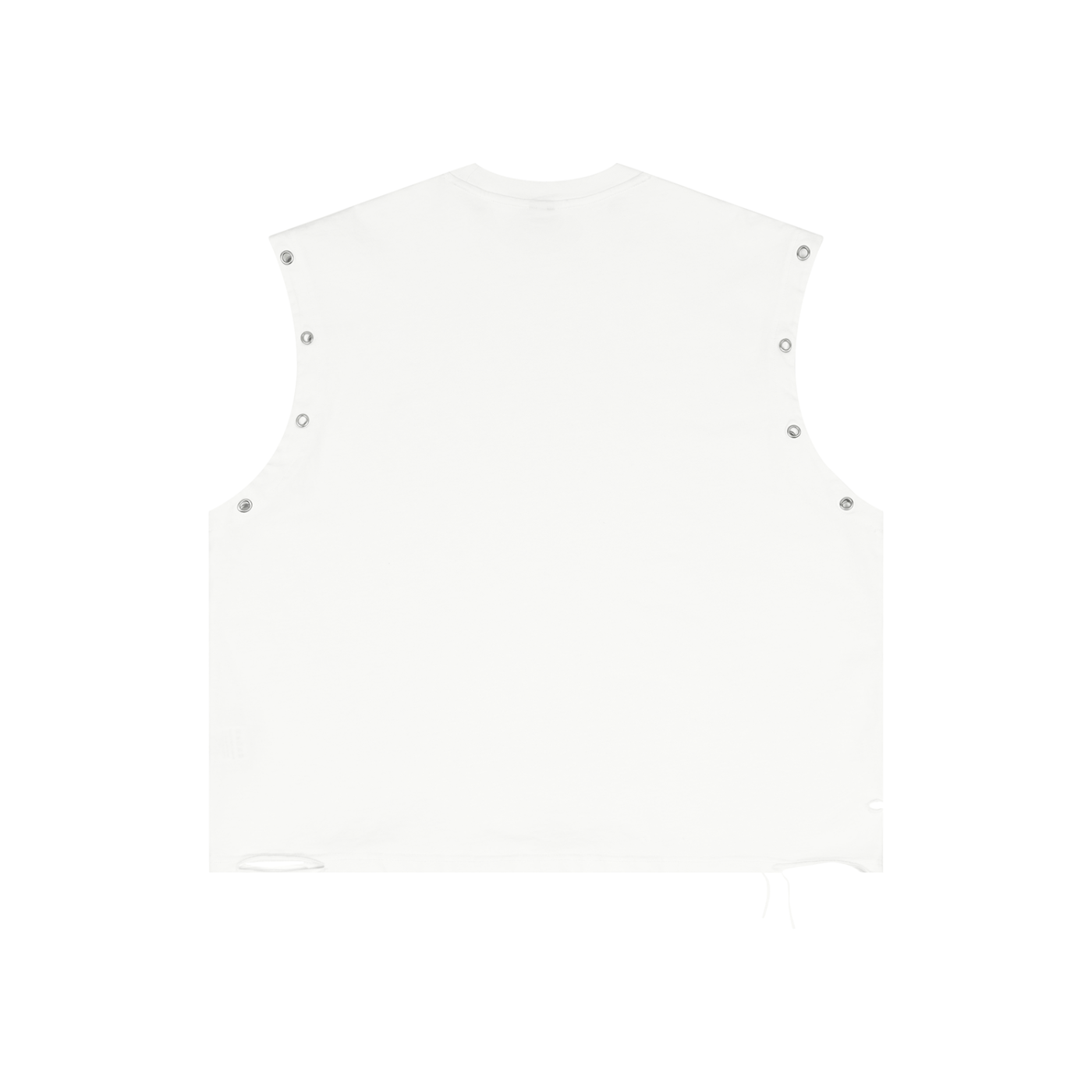 Distressed Grommet Eyelet Tank Top