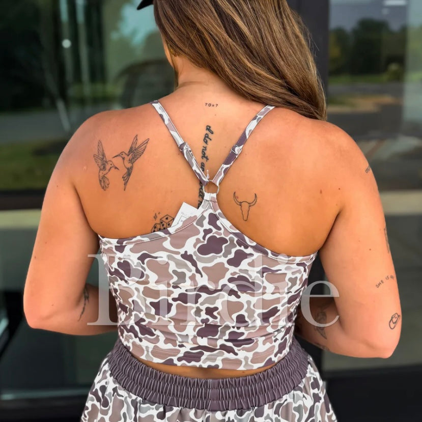 Duck Camo Flex form cami- ready to ship
