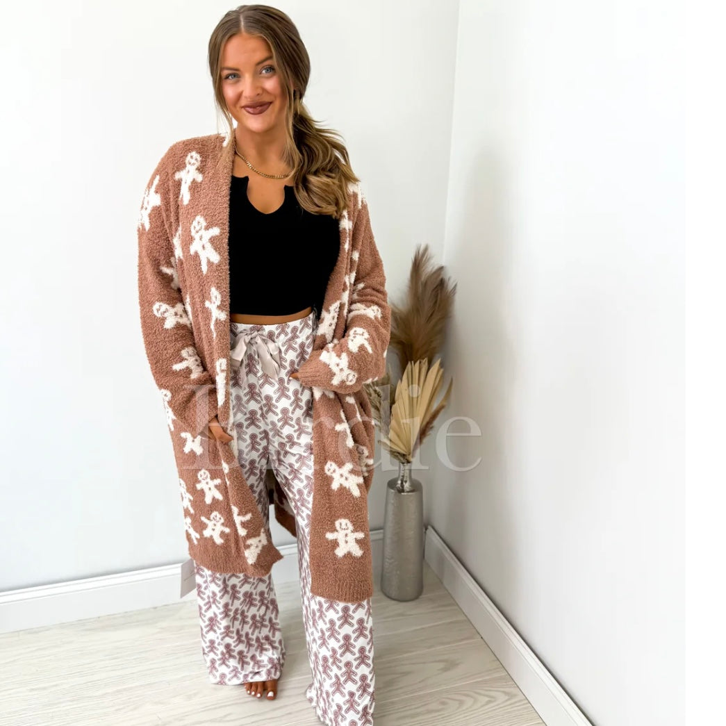BIRDIE PREORDER Gingerbread Snuggle Reversible Cardigan