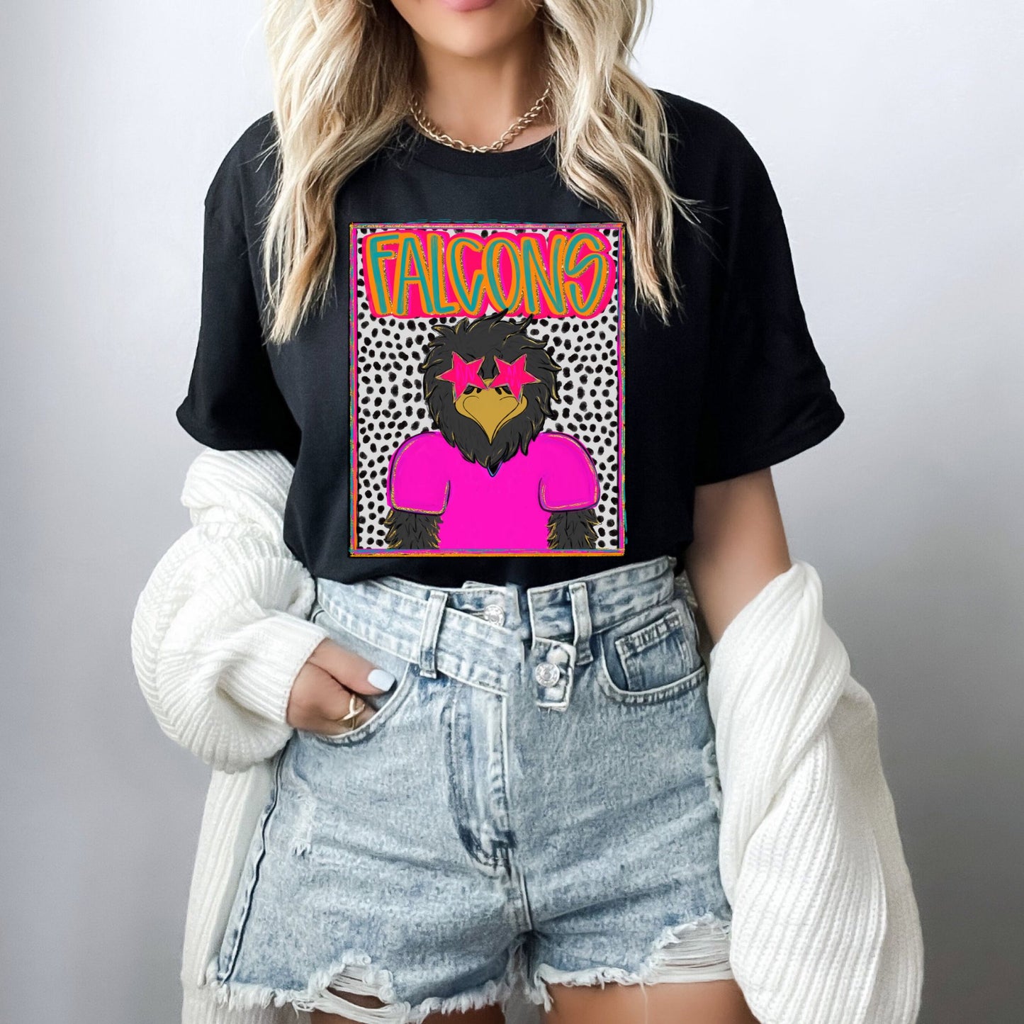 Falcons Spirit Crop Tee (ready to ship)