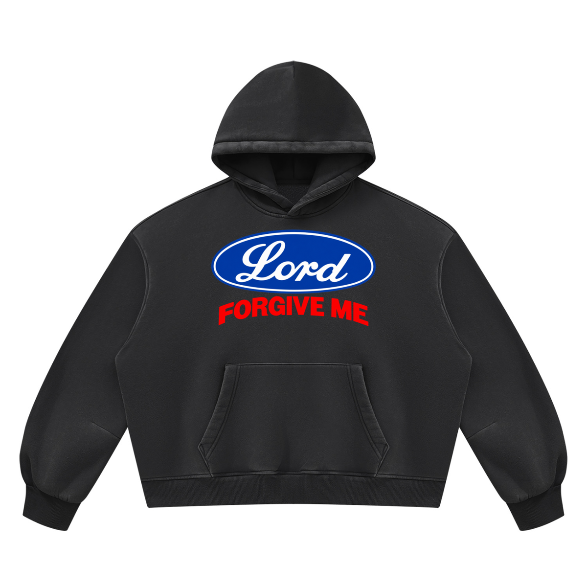 Unisex Vintage Wash Boxy Fleece Hoodie