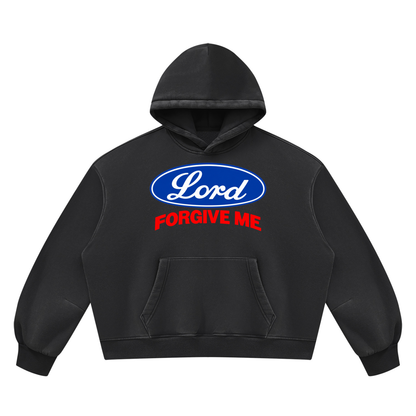 Unisex Vintage Wash Boxy Fleece Hoodie