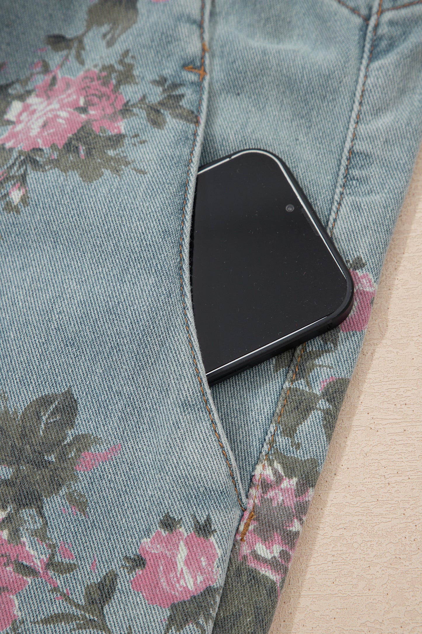 Beau Blue Floral overalls-pre order ship date 4-6