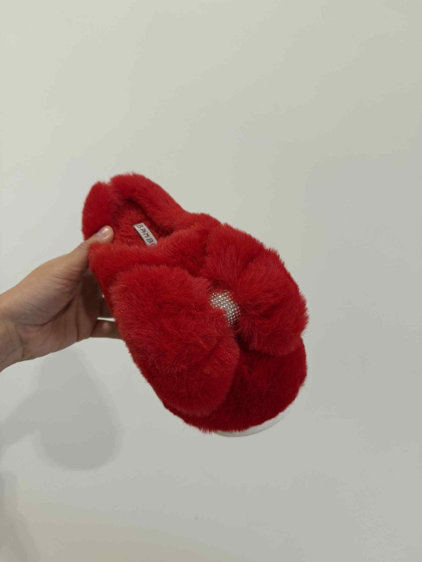 Crimson Bamboo kitty slippers