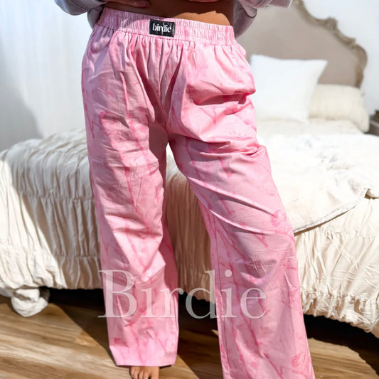 BIRDIE Day Off Boxer Pants in Pink Camo-ready to ship!!!