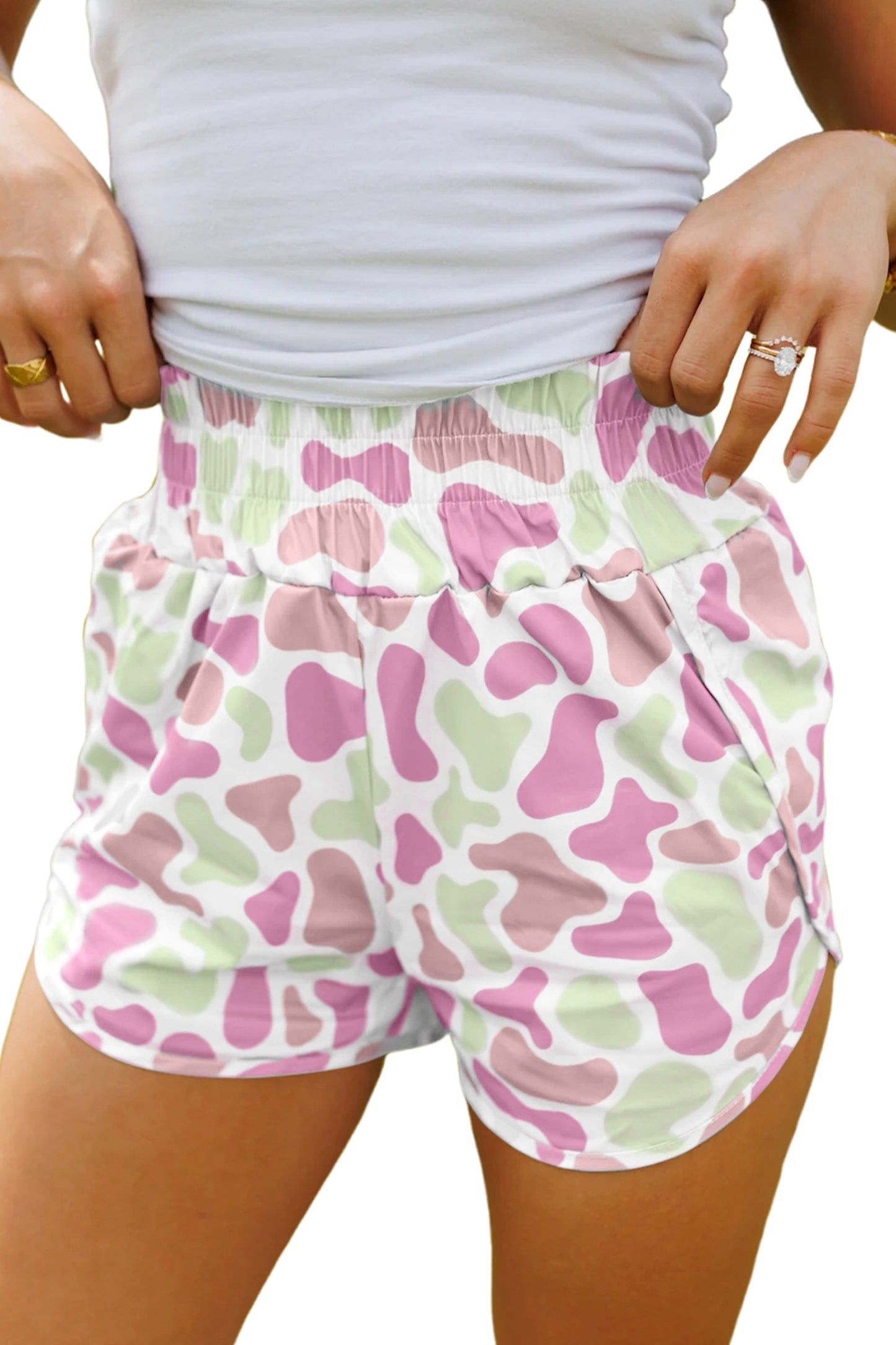 Camouflage Print Shorts-3 color options