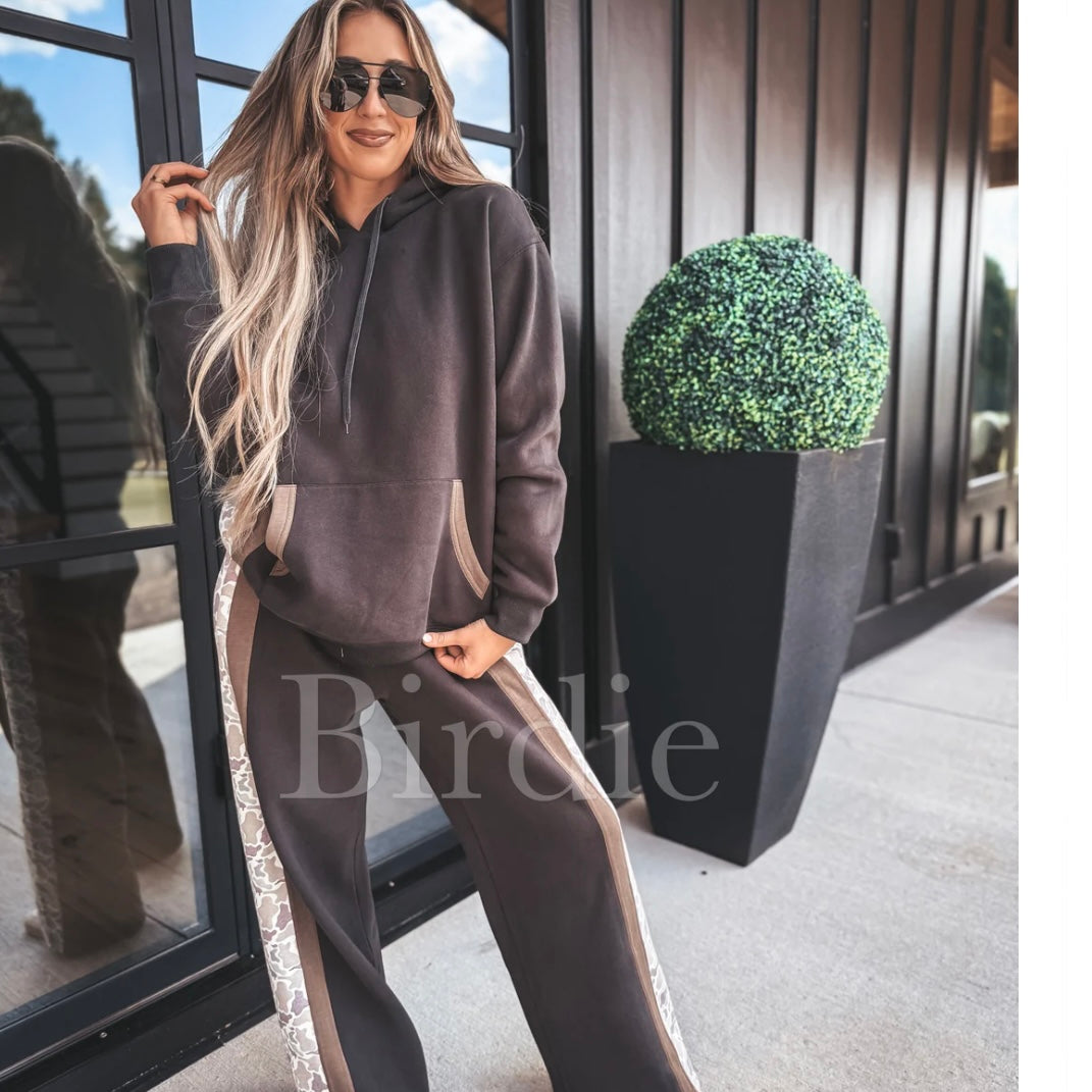 BIRDIE PREORDER Charcoal Hoodie Pant Set ( Sold Individually!)