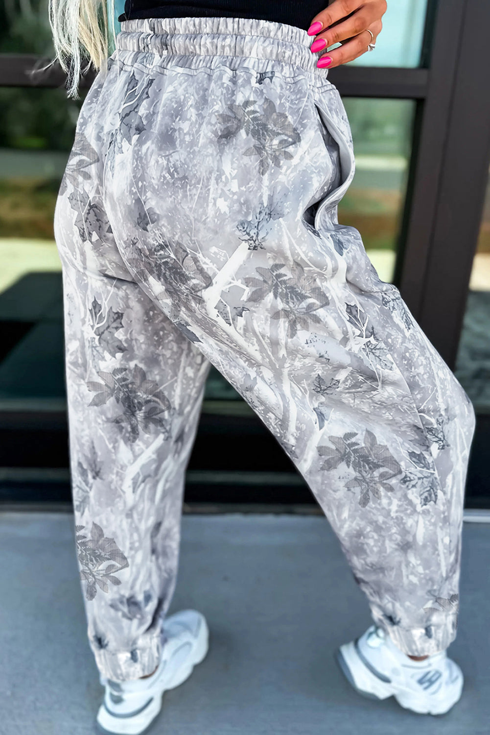 Gray Camo Jogger Pants