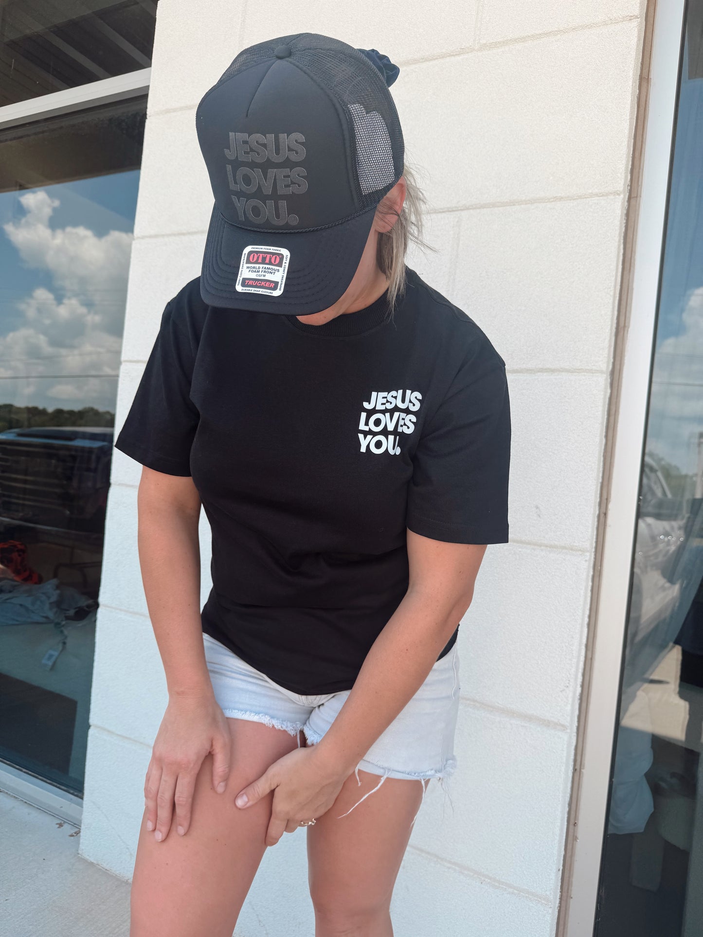 Jesus loves you black hat