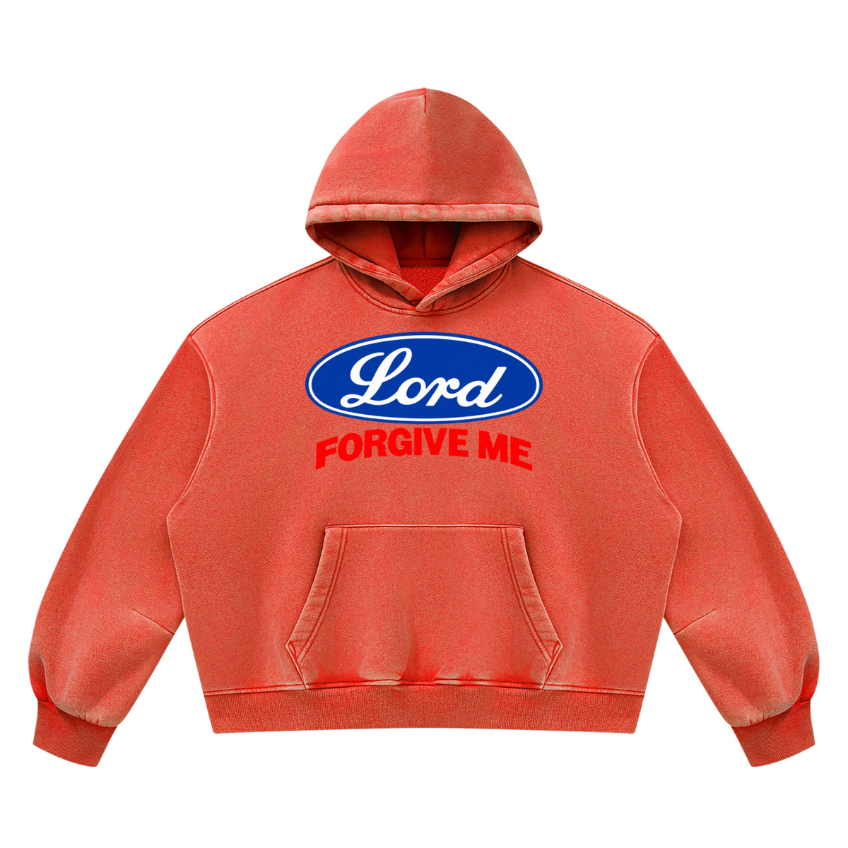 Unisex Vintage Wash Boxy Fleece Hoodie