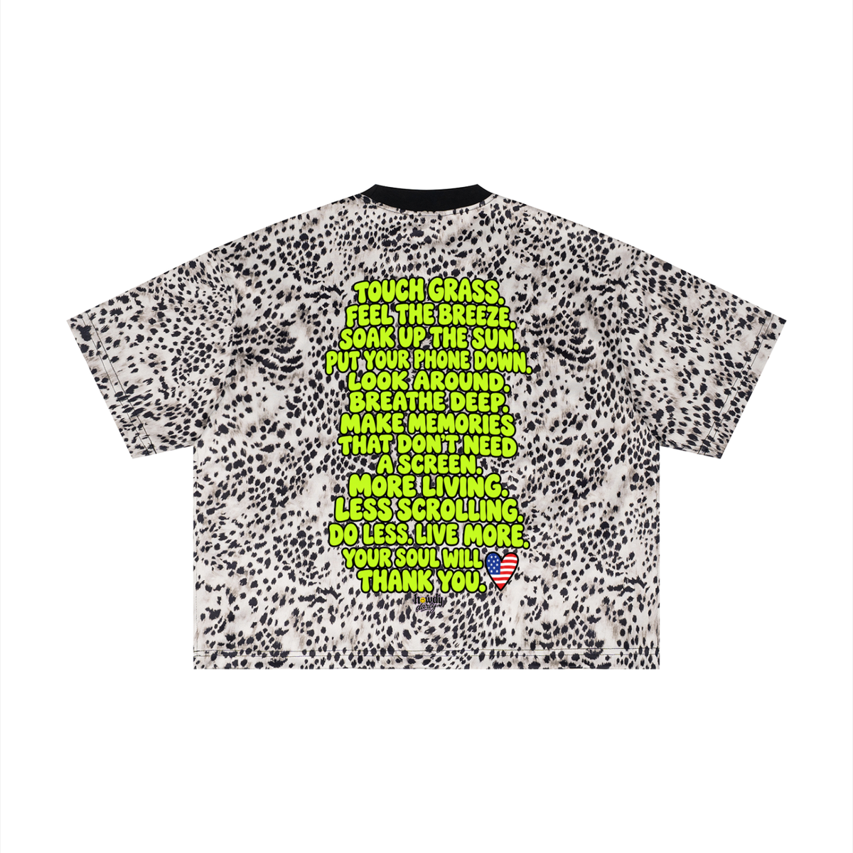 Unisex Leopard Print Boxy T-Shirt