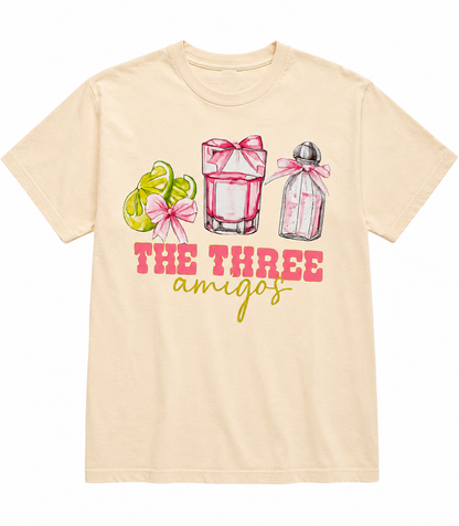 The 3 Amigos tee ready to ship