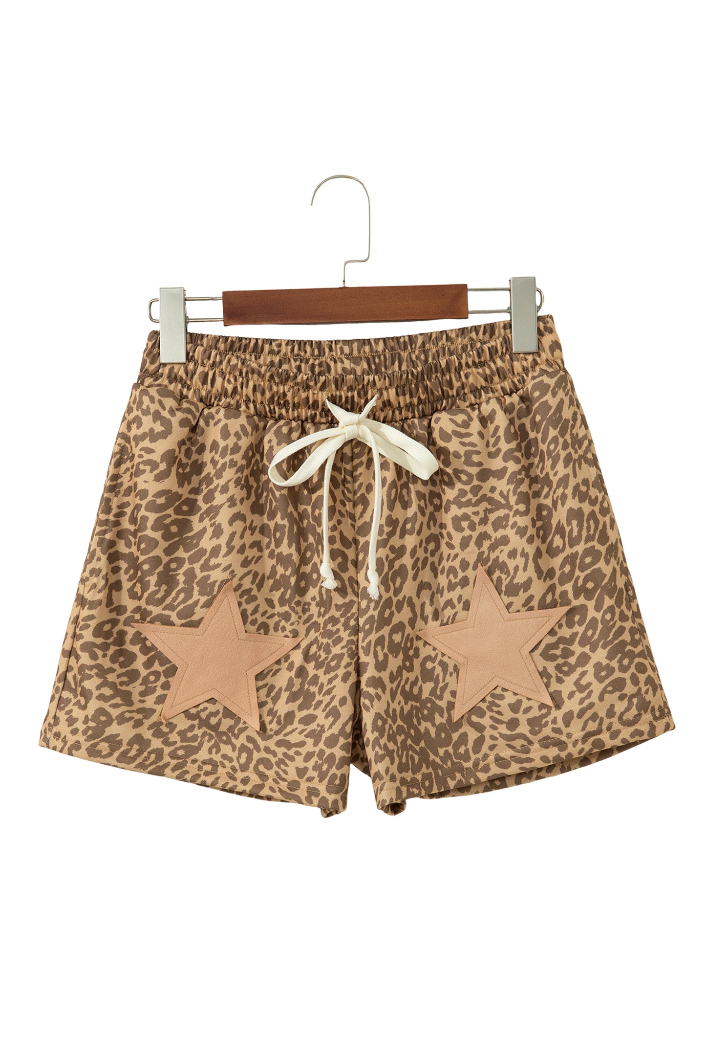 Khaki Leopard Shorts pre order