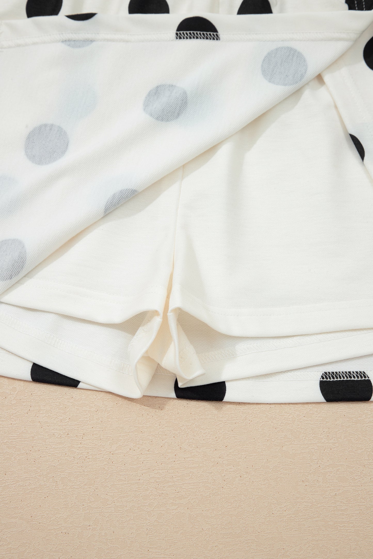 Sky Blue Polka Dot Mini Skort Set pre order