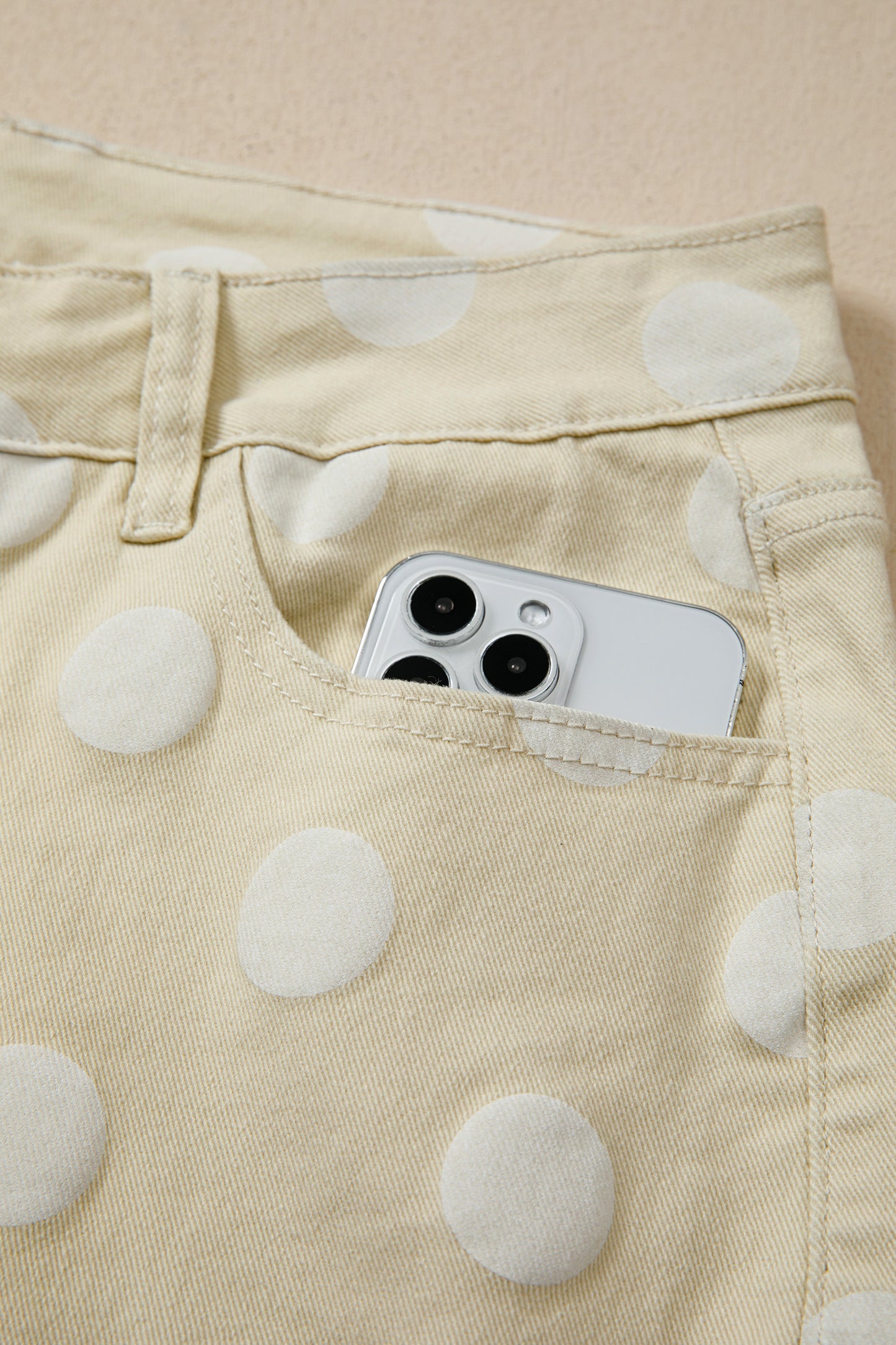 Blue or tan Polka dot bottoms
