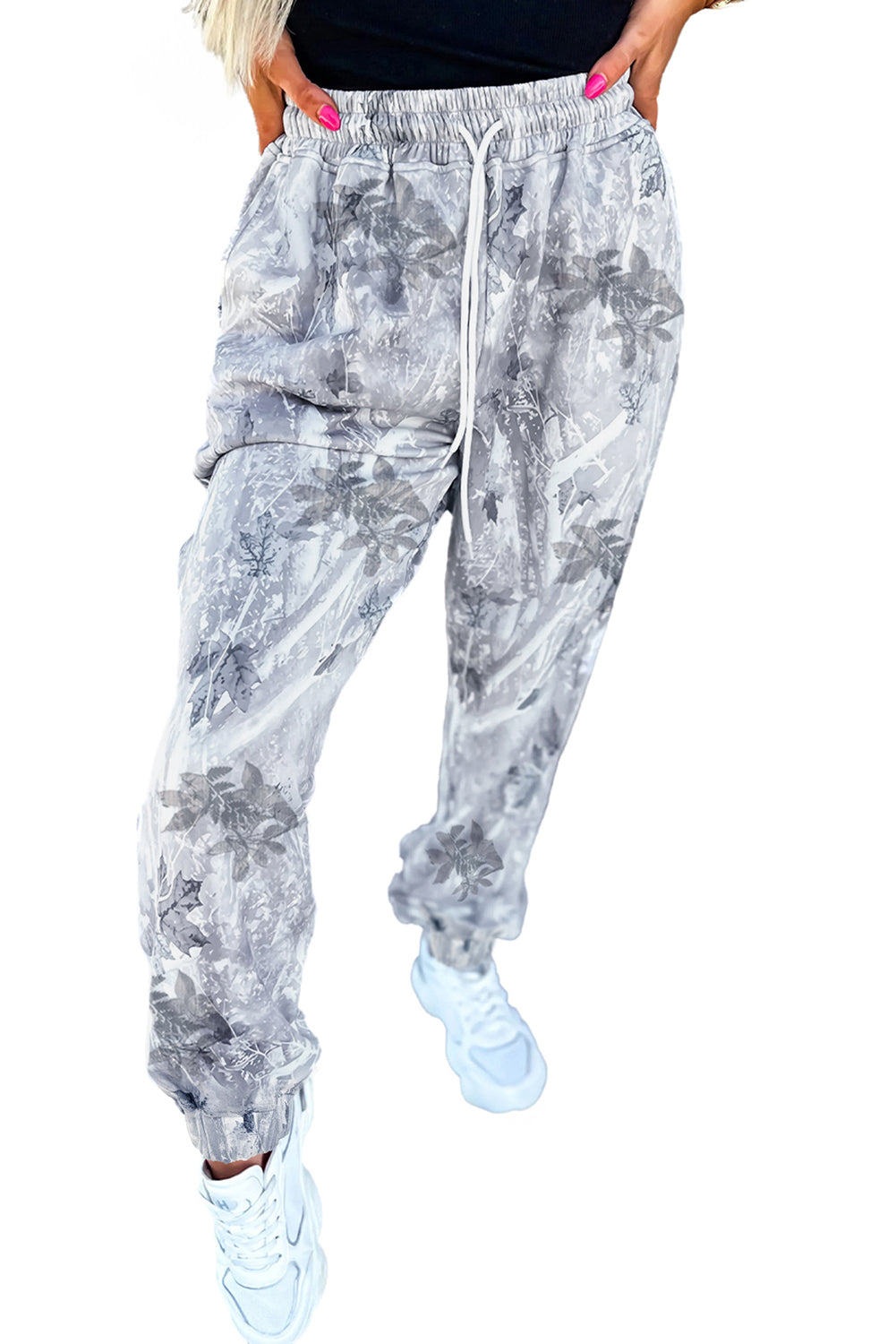 Gray Camo Jogger Pants