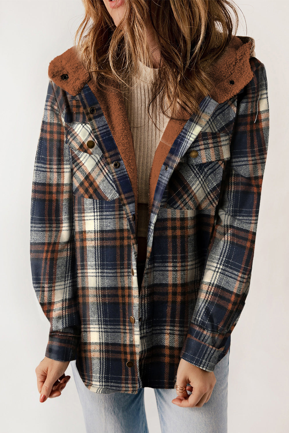 The Sadie Sherpa Lined Flannel Jacket