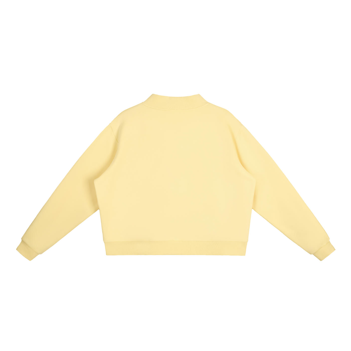 Howdy Zebra fleece Mock-Neck Crew Sweatshirt
