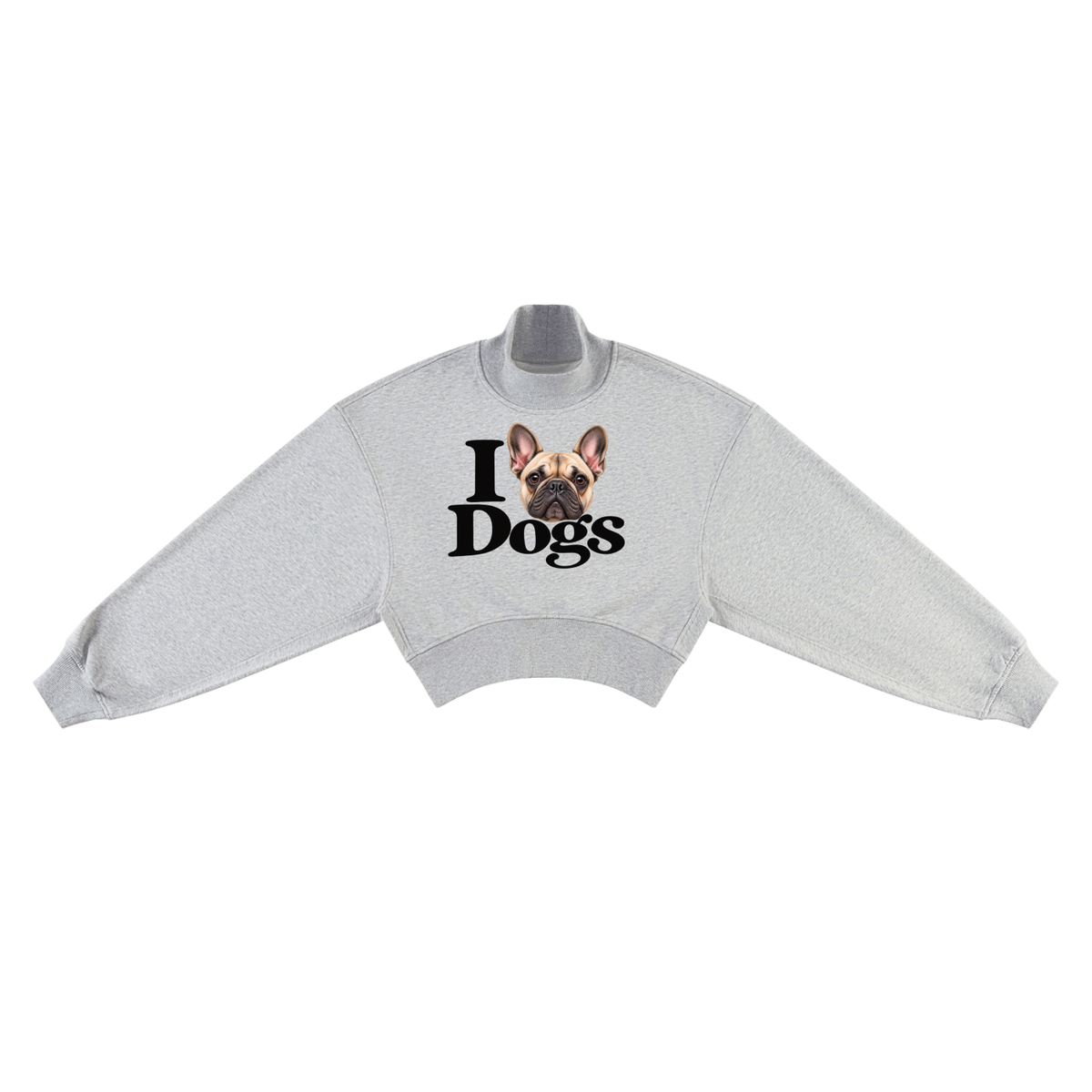 Women's Crop Mock Neck Sweatshirt