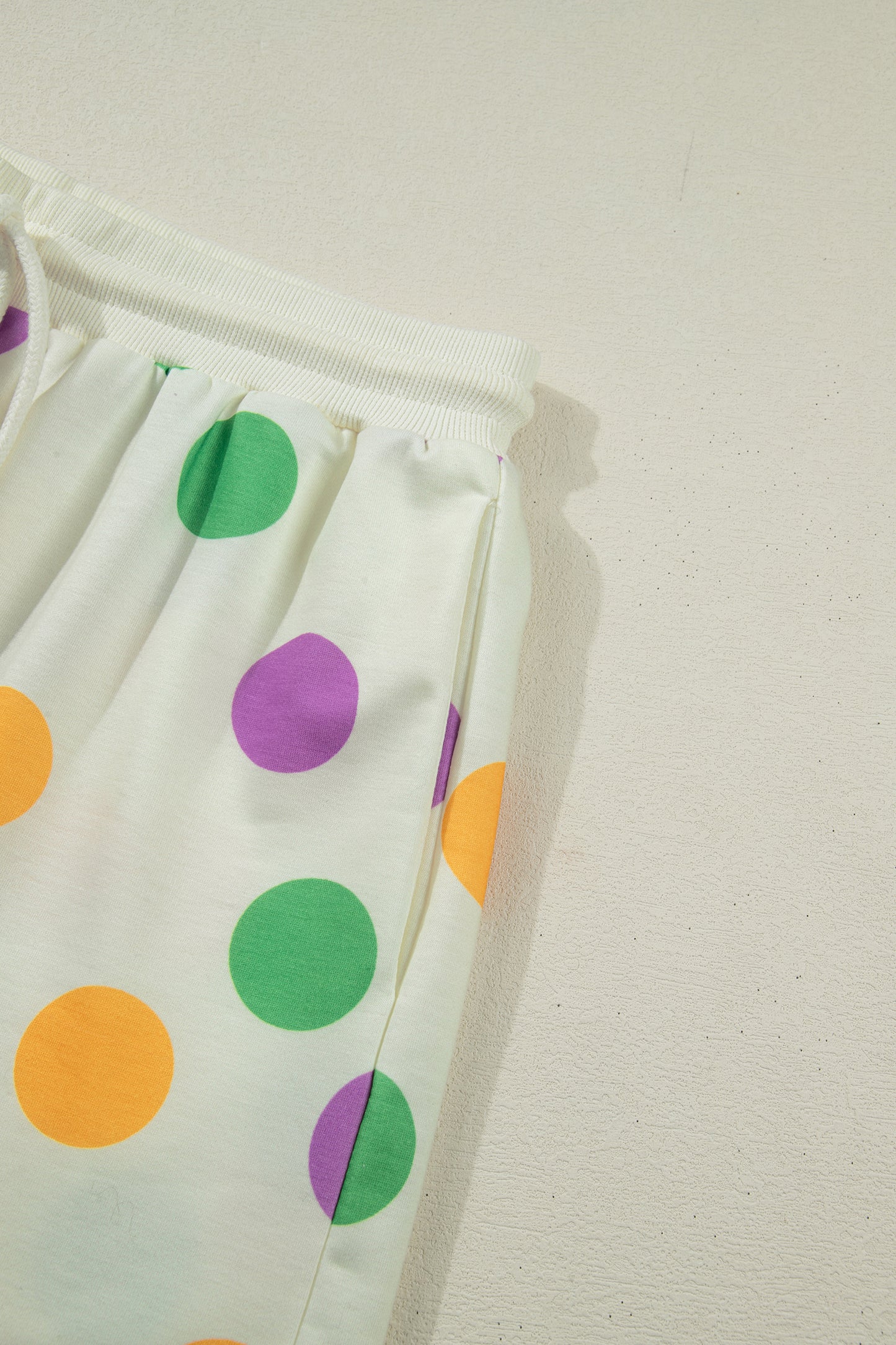 Sky Blue Polka Shorts Set