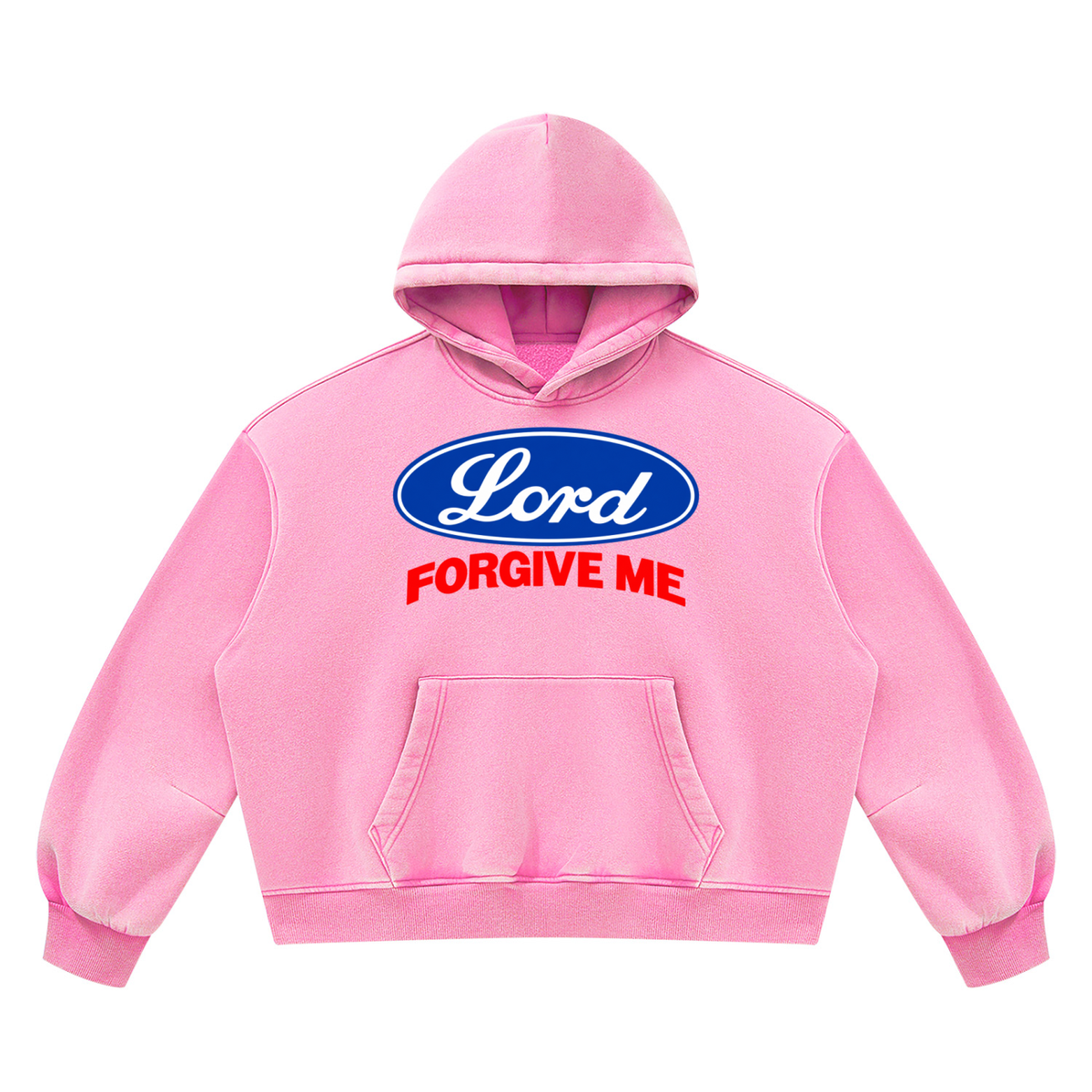 Unisex Vintage Wash Boxy Fleece Hoodie