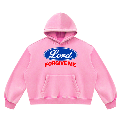 Unisex Vintage Wash Boxy Fleece Hoodie