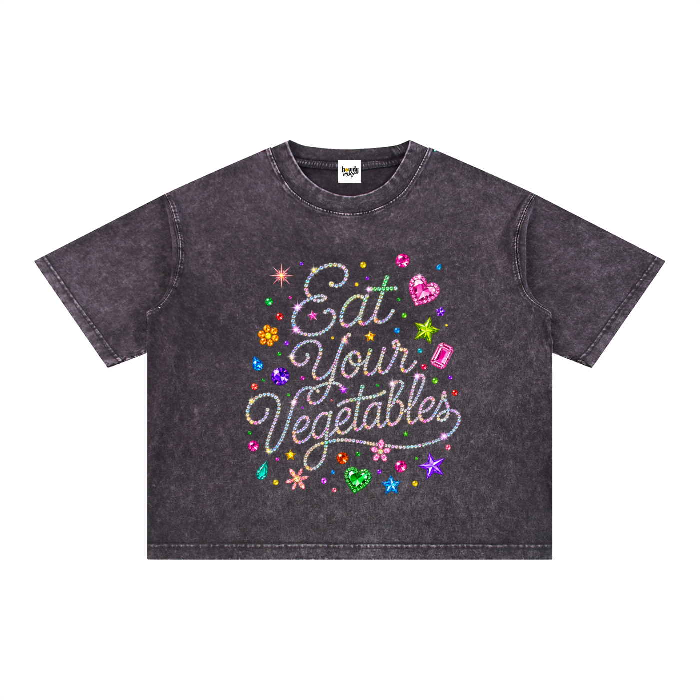 Mineral Wash Boxy Cotton T-Shirt