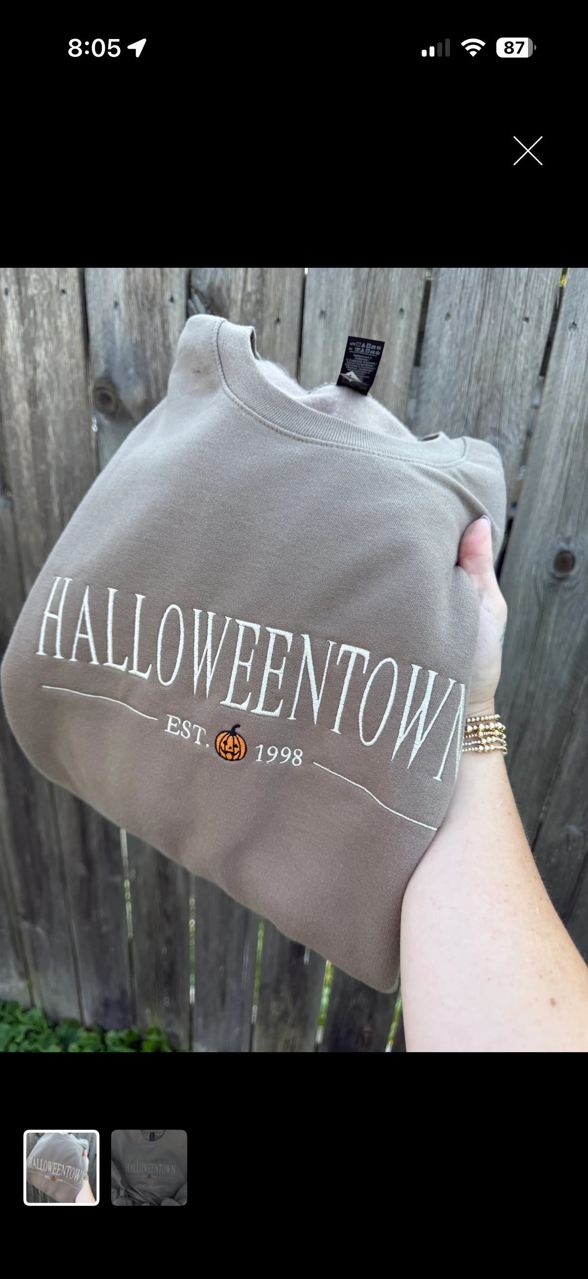 Halloweentown Embroidered Sweatshirt