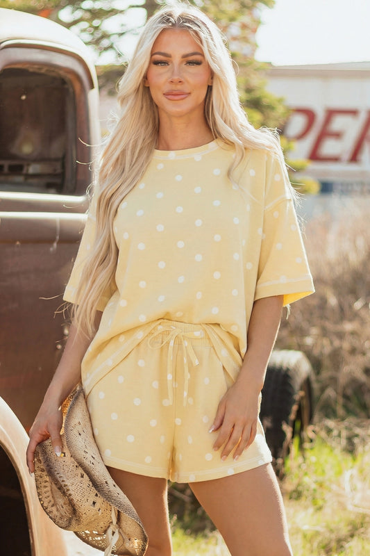 Yellow Shorts Set