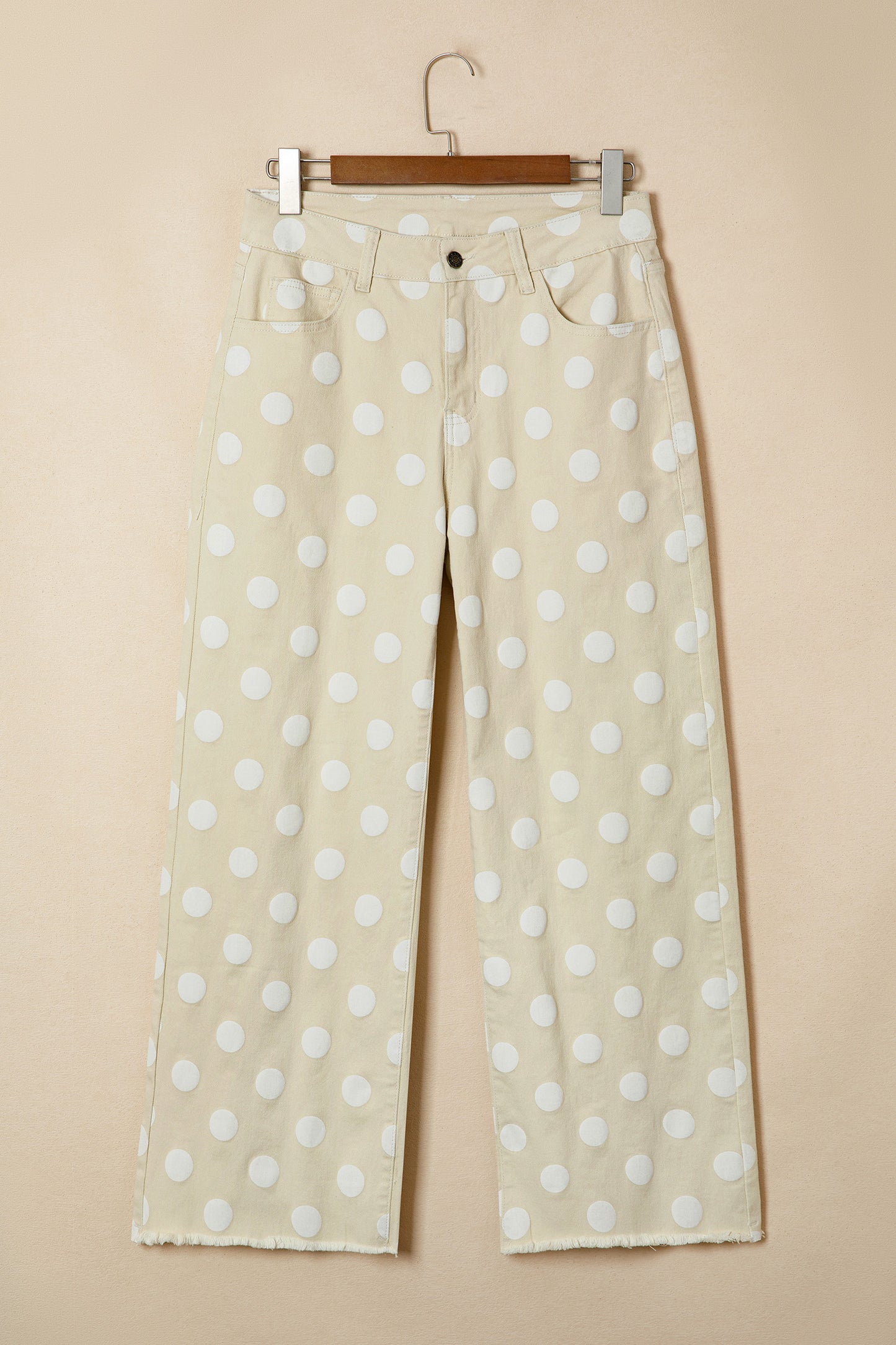 Blue or tan Polka dot bottoms