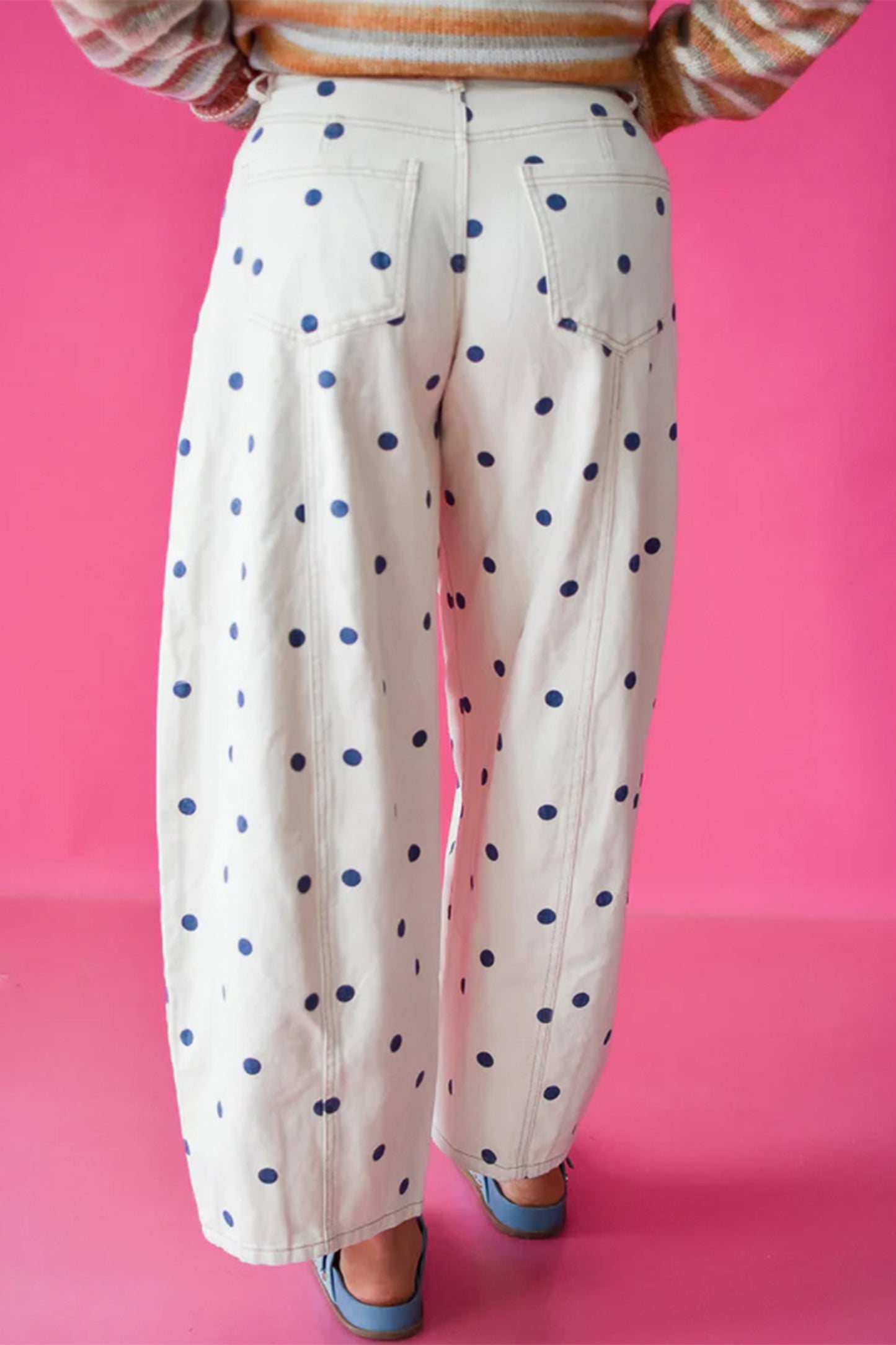 Polka Dot  Barrel Jeans pre order