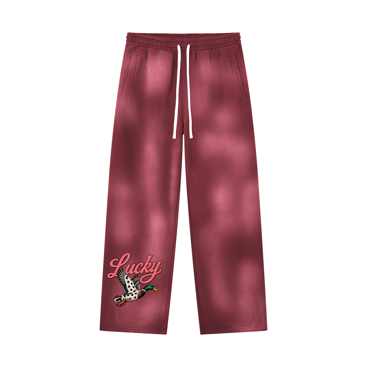 Unisex Sunfade Wide Leg Fleece Sweatpants