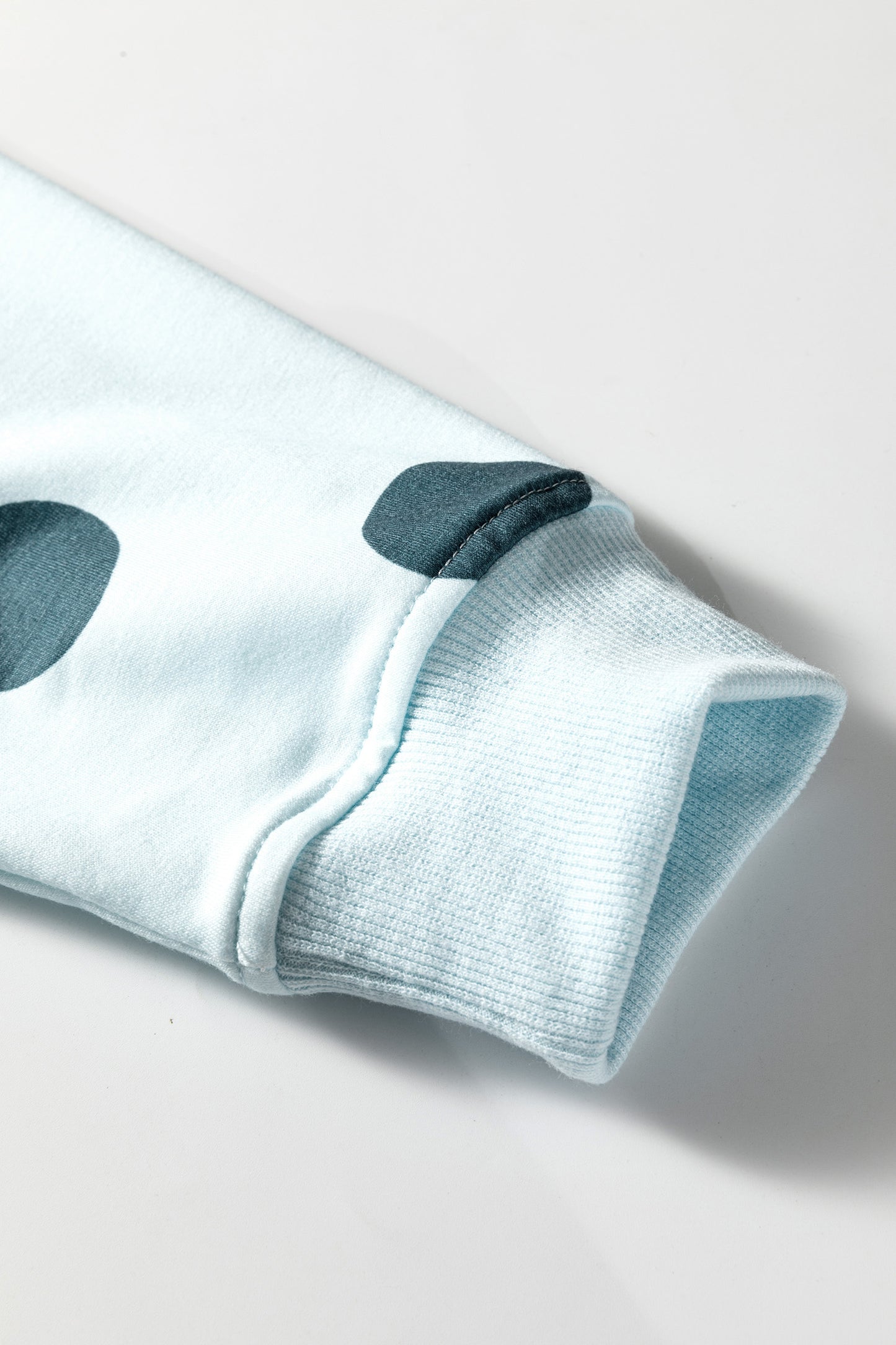 Sky Blue Polka Shorts Set