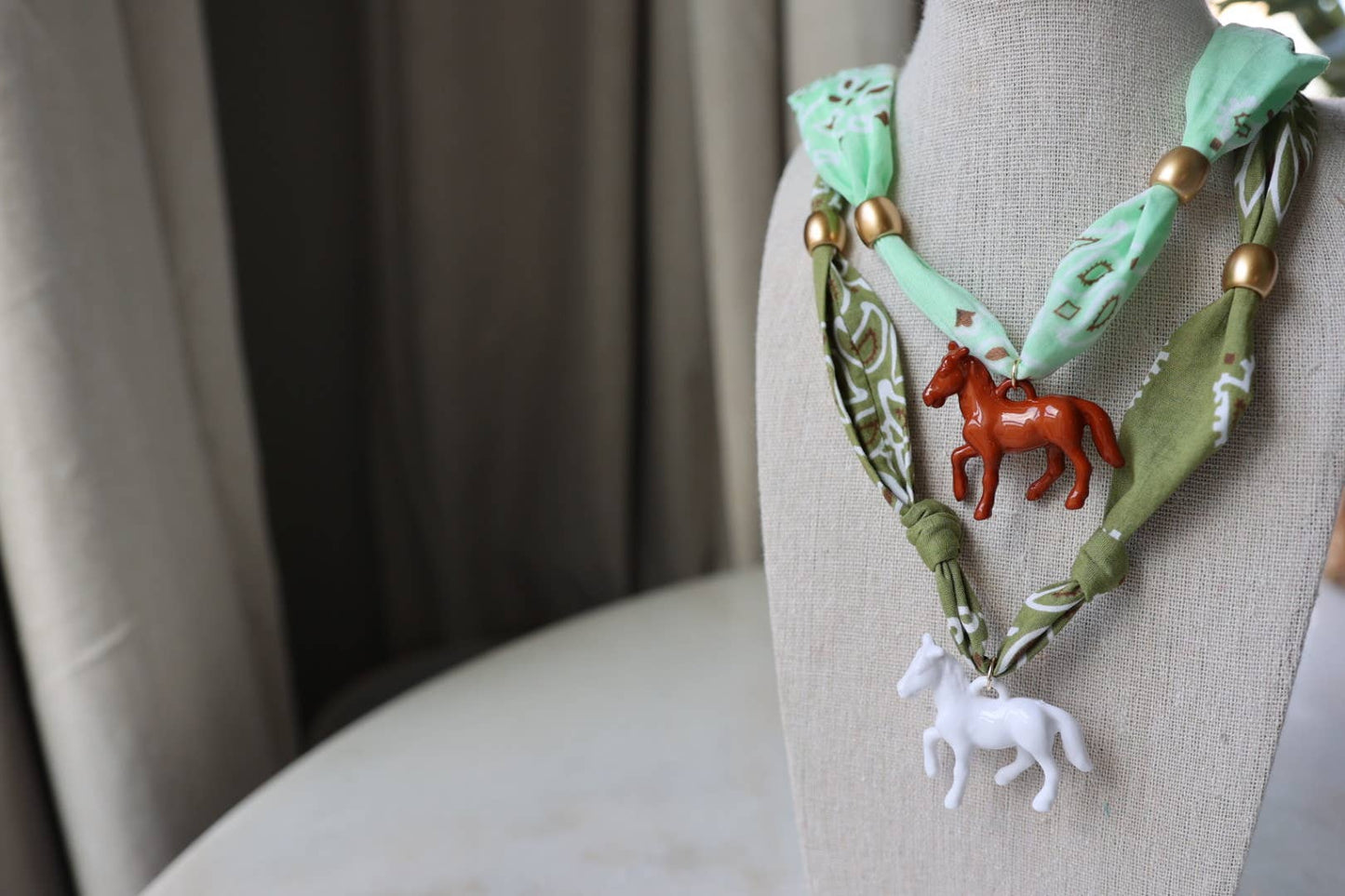 Horsin' Around Bandana Necklace