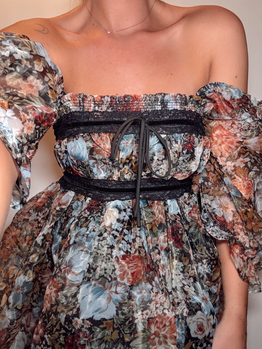 Wild Daisy Babydoll Dress/ready to ship