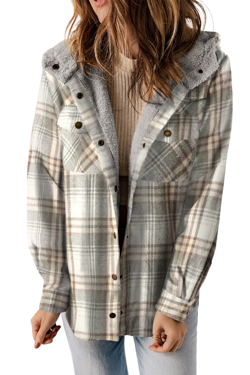 The Sadie Sherpa Lined Flannel Jacket