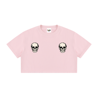 Do it for the plot skull Crop Tee