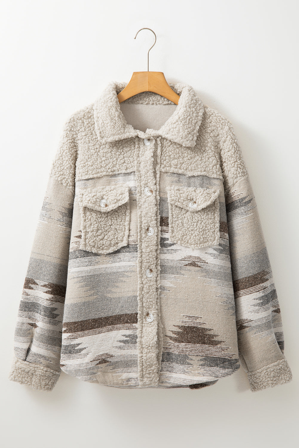 Dakota Aztec Sherpa Shacket