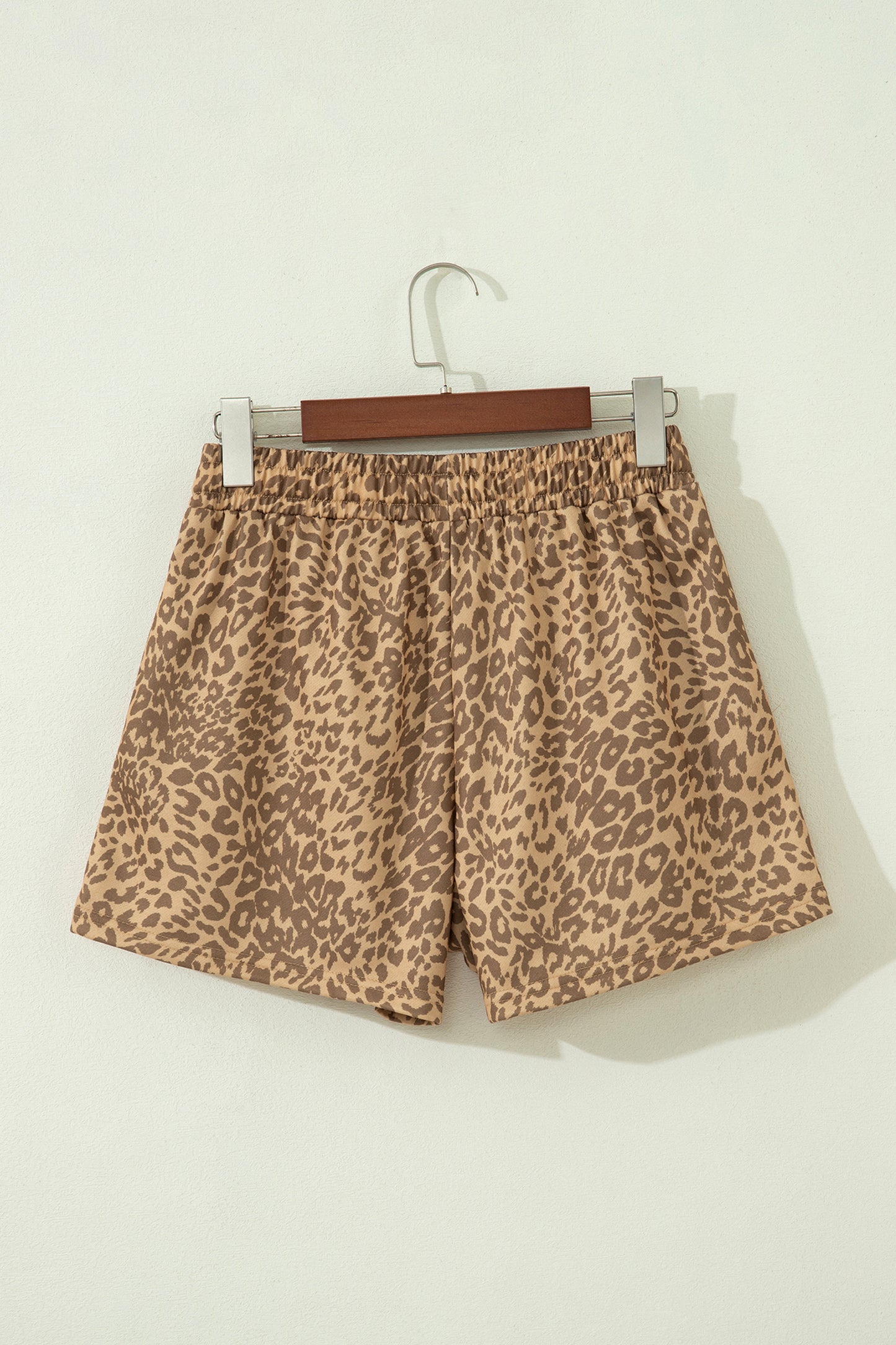 Khaki Leopard Shorts pre order