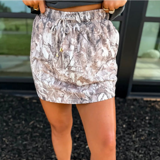 BIRDIE Dark Camo Active Skort Pre Order 2nd cut