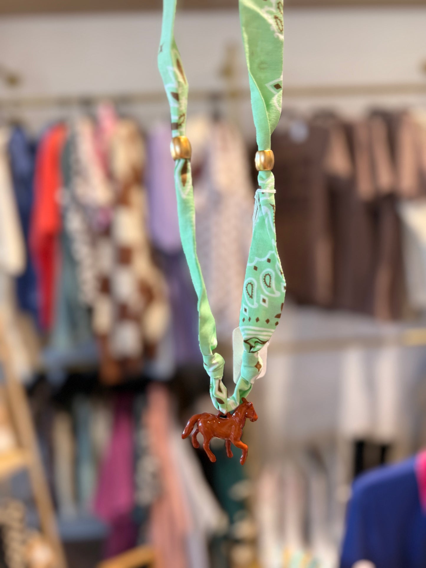 Horsin' Around Bandana Necklace