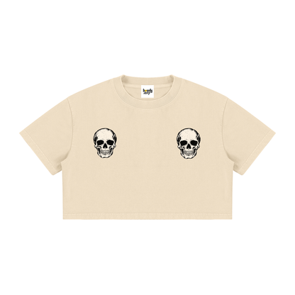 Do it for the plot skull Crop Tee