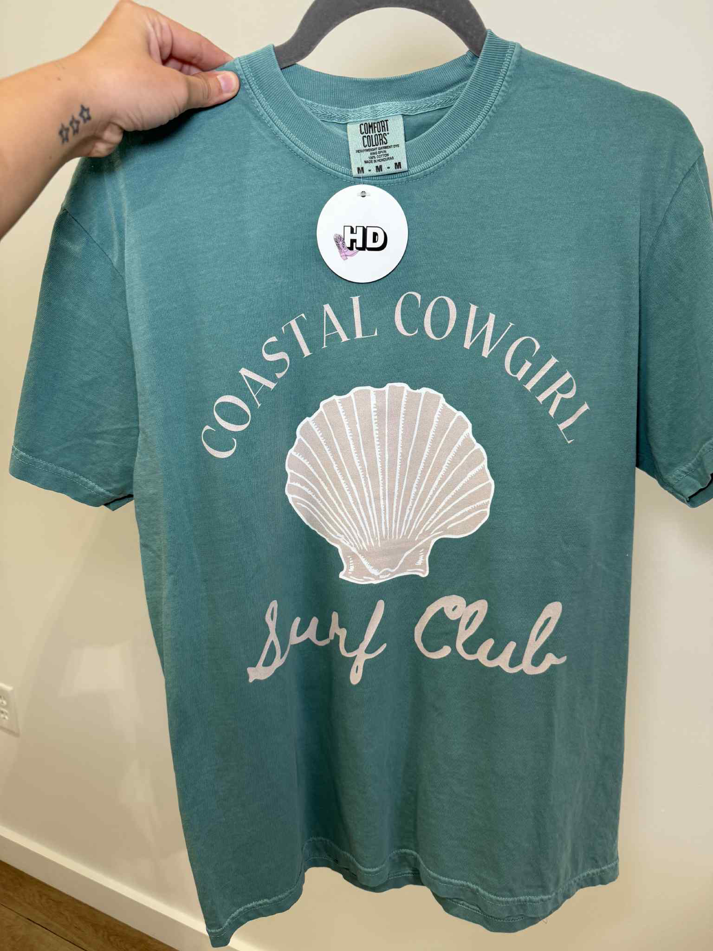 Coastal cowgirl surf club tee