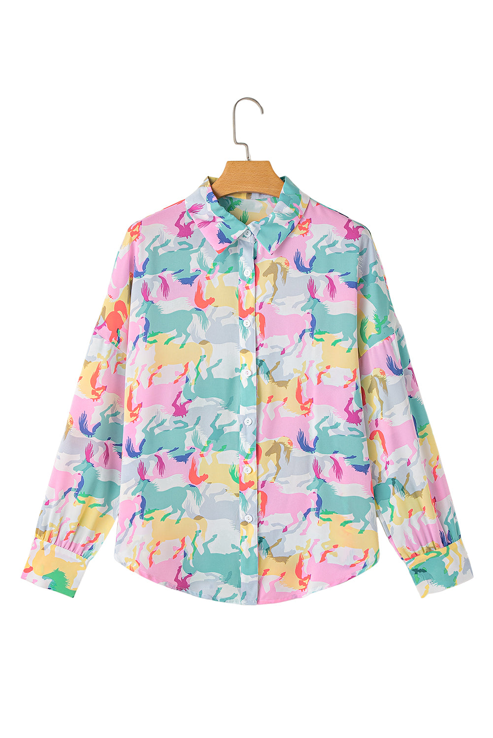 Vibrant Meadows Horse Blouse