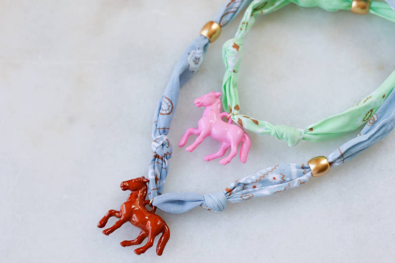 Horsin' Around Bandana Necklace
